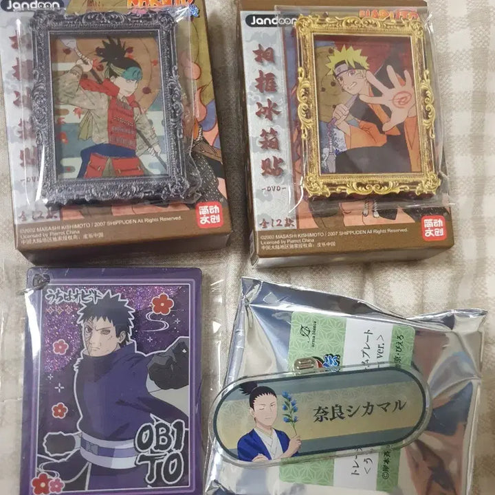 [BUNJANG] Naruto Acrylic Glitter Name Tag Bundle Set / 나루토 캔버스 글리터 아크릴 네임택 나루토 시카마루 오비토 판매