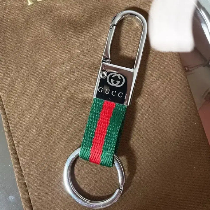 [BUNJANG] Gucci Tri-Stripe Keyring / 미사용) 구찌 삼선 키링