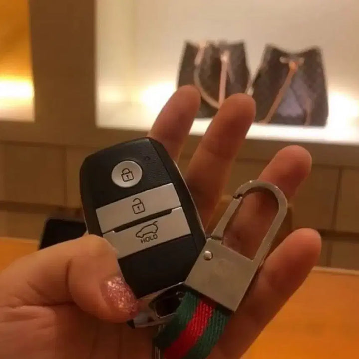 [BUNJANG] Gucci Tri-Stripe Keyring / 미사용) 구찌 삼선 키링