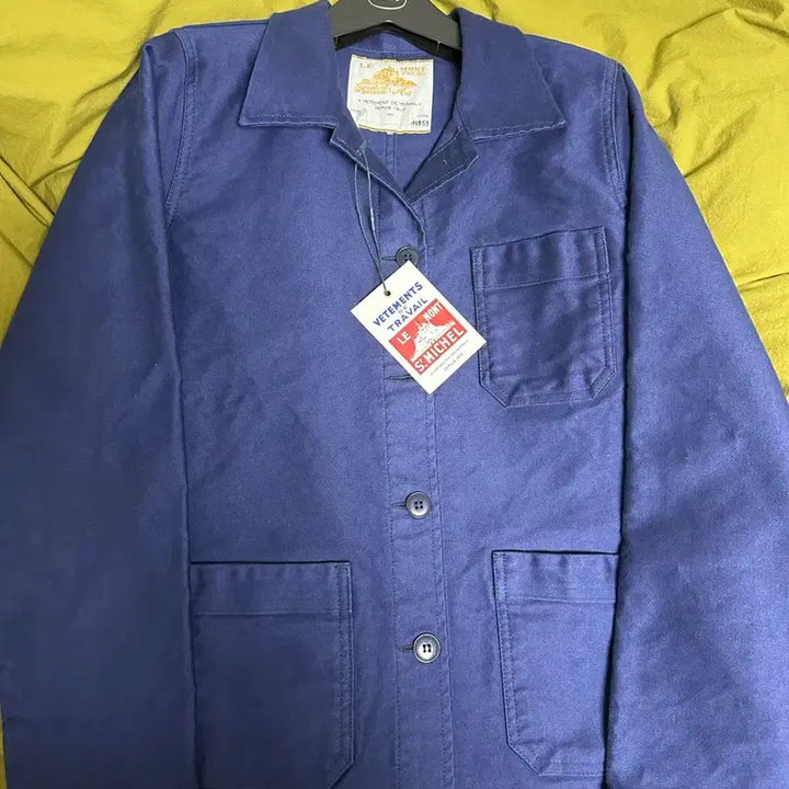 [BUNJANG] Le Mont Saint Michel Moleskin Work Jacket / [38]르몽생미셸 몰스킨 워크자켓 블루