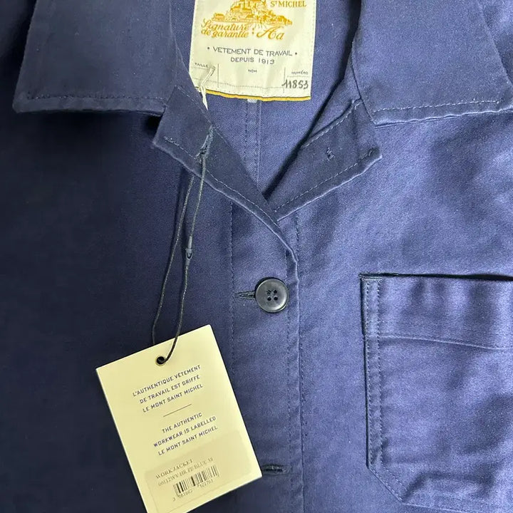 [BUNJANG] Le Mont Saint Michel Moleskin Work Jacket / [38]르몽생미셸 몰스킨 워크자켓 블루