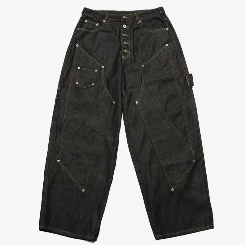 [BUNJANG] No group or member detected. Denim Pants / 포스센스티브 더블니 데님 팬츠 인디고