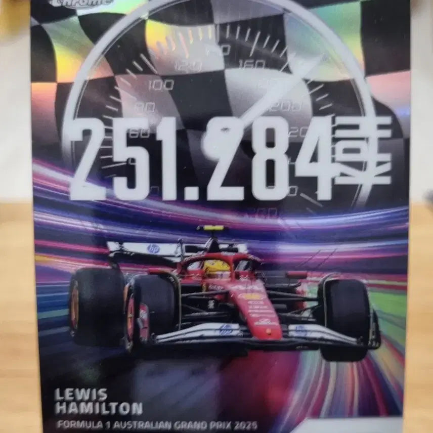[BUNJANG] 2025 Topps Chrome Lewis Hamilton Insert Card / 2025 F1 탑스 크롬 루이스 해밀턴 인서트 카드