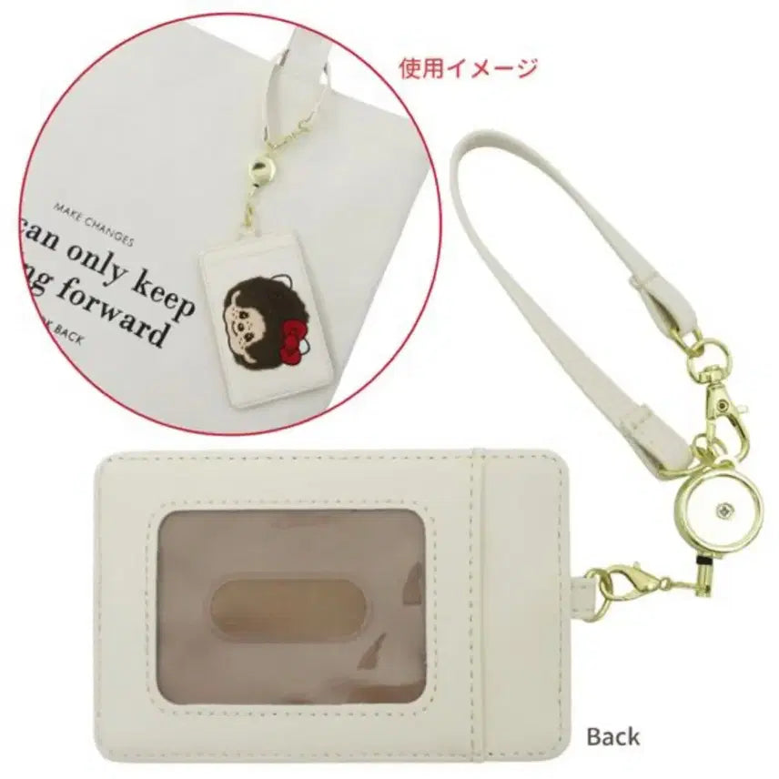 [BUNJANG] Monchhichi x Hello Kitty Embroidered Reel Pass Case / Monchhichi몬치치 x 헬로키티kt 자수 릴 패스 케이스 교통 카드