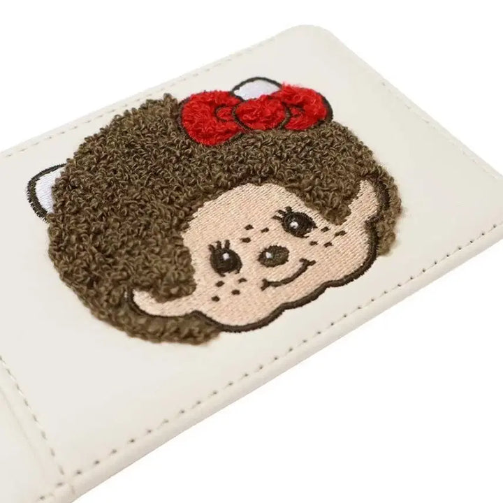 [BUNJANG] Monchhichi x Hello Kitty Embroidered Reel Pass Case / Monchhichi몬치치 x 헬로키티kt 자수 릴 패스 케이스 교통 카드