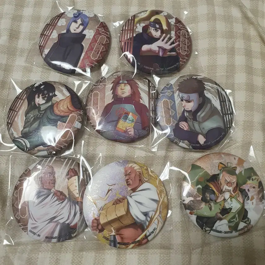 [BUNJANG] Naruto Chinese Can Badges Bundle Set / 나루토 중국 캔뱃지 데이다라 록리 코난 등 판매