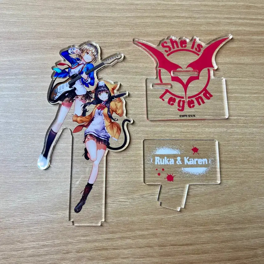 [BUNJANG] Heaven Burns Red Kaya Moriko Asakura Karen Acrylic Stand / 헤븐 번즈 레드 헤번레 카야모리 루카 아사쿠라 카렌 아크릴