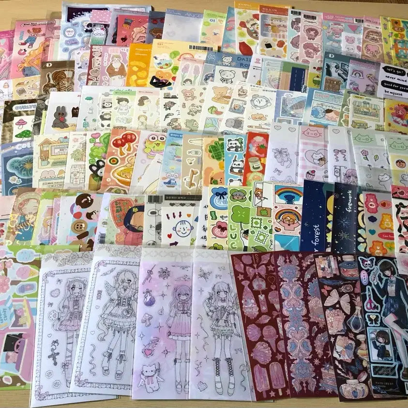 [BUNJANG] Sealed Sticker Bundle Set / 택포)무중복씰스130장일괄처분(15일까지가격인하)