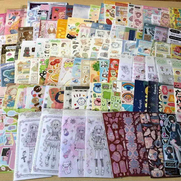 [BUNJANG] Sealed Sticker Bundle Set / 택포)무중복씰스130장일괄처분(15일까지가격인하)