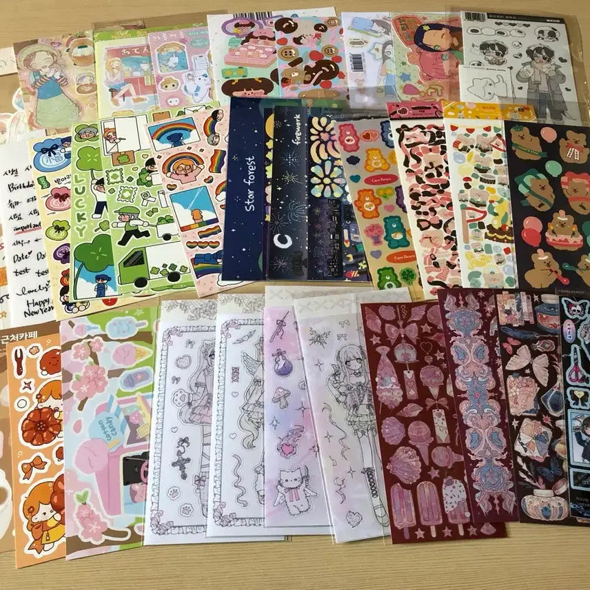 [BUNJANG] Sealed Sticker Bundle Set / 택포)무중복씰스130장일괄처분(15일까지가격인하)