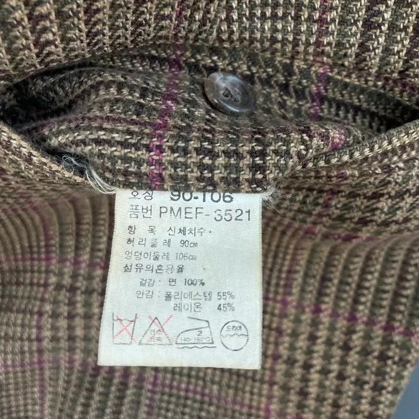 [BUNJANG] Polo Ralph Lauren Check Wool Suspender Two-Tuck Slacks Pants / [34] 폴로랄프로렌 체크 울 서스펜서 투턱 슬랙스 팬츠