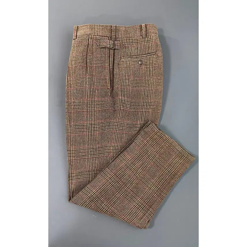 [BUNJANG] Polo Ralph Lauren Check Wool Suspender Two-Tuck Slacks Pants / [34] 폴로랄프로렌 체크 울 서스펜서 투턱 슬랙스 팬츠