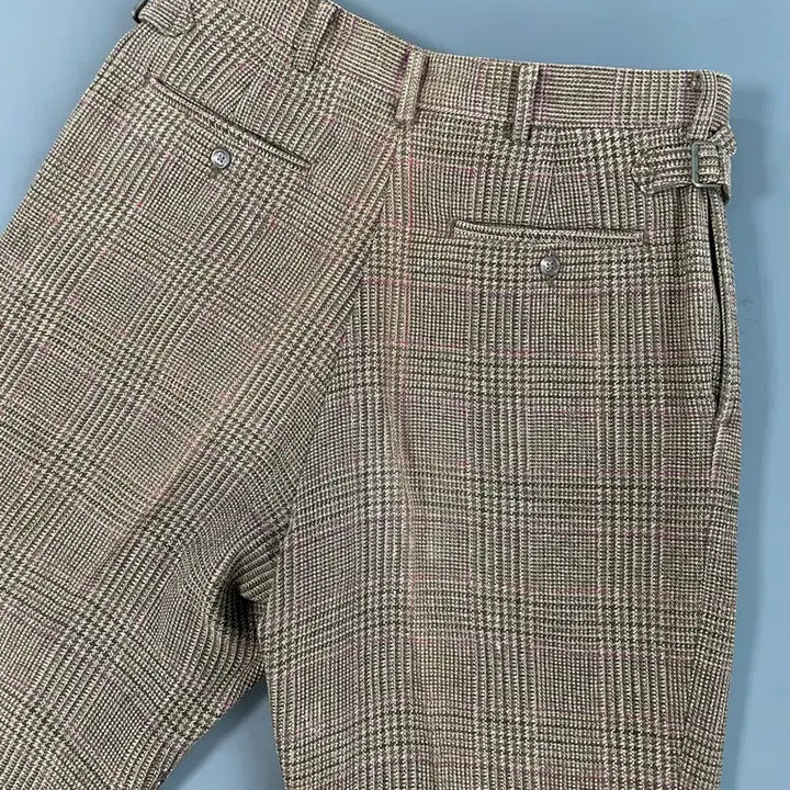 [BUNJANG] Polo Ralph Lauren Check Wool Suspender Two-Tuck Slacks Pants / [34] 폴로랄프로렌 체크 울 서스펜서 투턱 슬랙스 팬츠