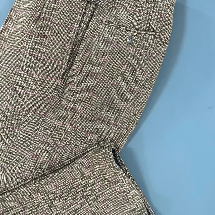 [BUNJANG] Polo Ralph Lauren Check Wool Suspender Two-Tuck Slacks Pants / [34] 폴로랄프로렌 체크 울 서스펜서 투턱 슬랙스 팬츠