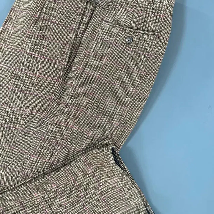 [BUNJANG] Polo Ralph Lauren Check Wool Suspender Two-Tuck Slacks Pants / [34] 폴로랄프로렌 체크 울 서스펜서 투턱 슬랙스 팬츠