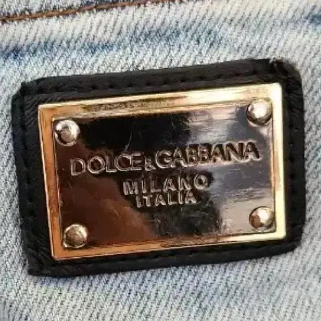 [BUNJANG] Dolce & Gabbana Logo Banding Denim Jeans / 돌체앤가바나 로고 밴딩 데님 청바지 33, 34 돌체 d&g 팬츠 바지