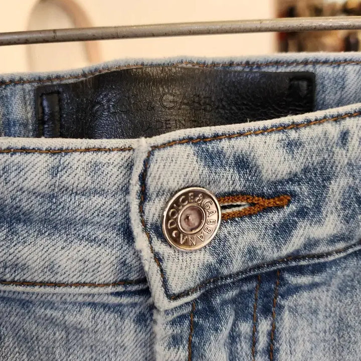 [BUNJANG] Dolce & Gabbana Logo Banding Denim Jeans / 돌체앤가바나 로고 밴딩 데님 청바지 33, 34 돌체 d&g 팬츠 바지