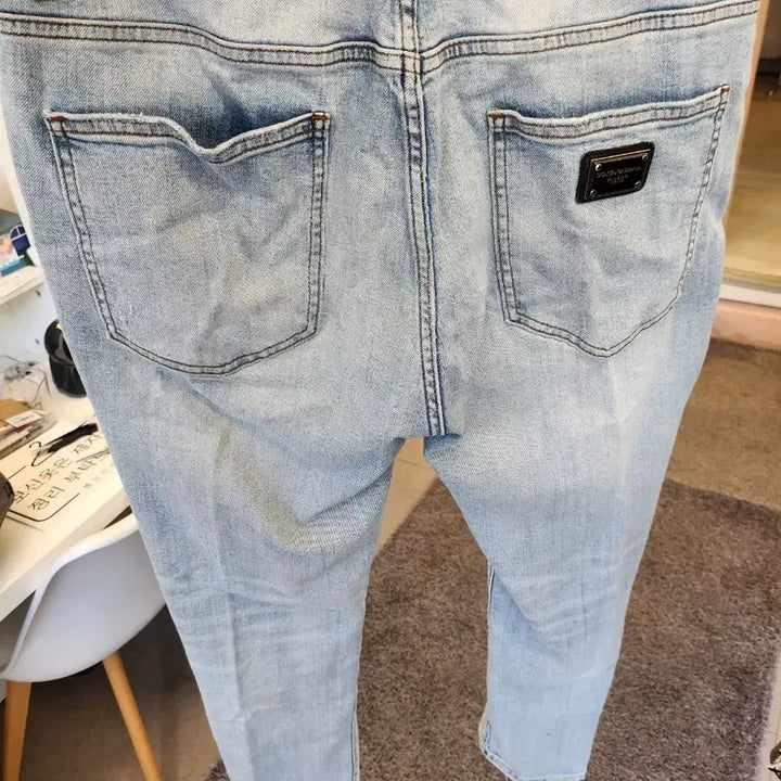 [BUNJANG] Dolce & Gabbana Logo Banding Denim Jeans / 돌체앤가바나 로고 밴딩 데님 청바지 33, 34 돌체 d&g 팬츠 바지