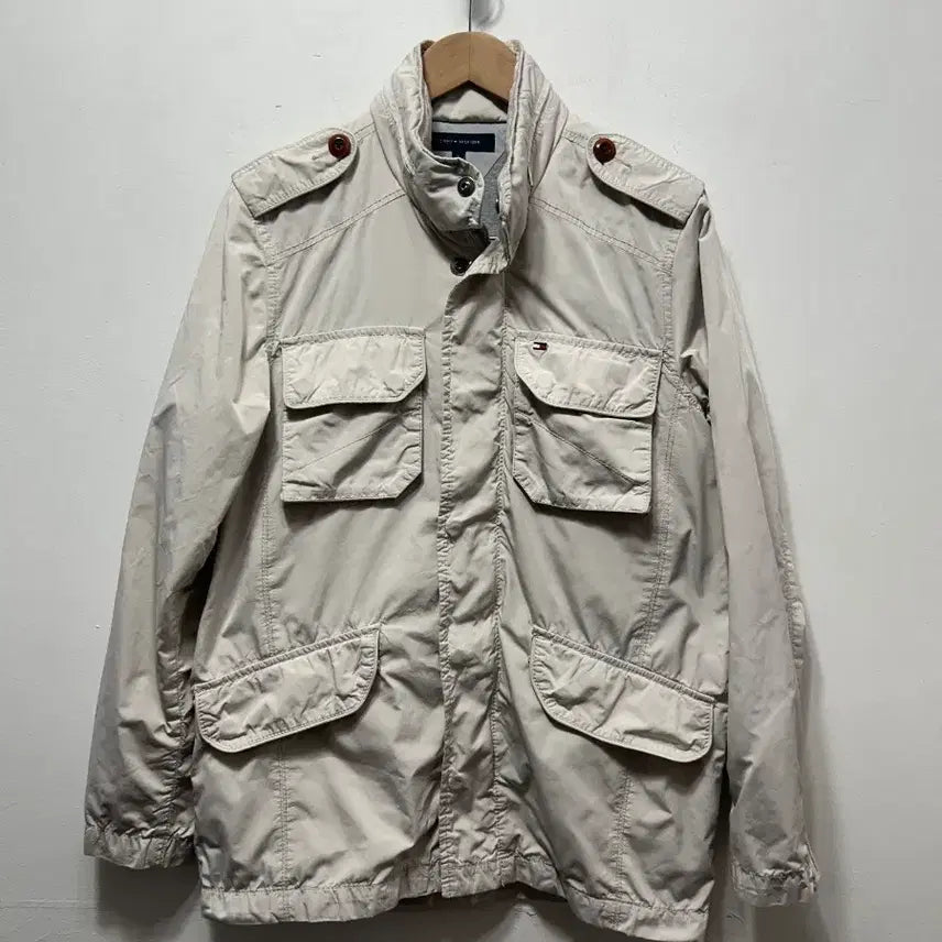 [SOLD OUT] 타미힐피거 베이지색 야상 점퍼 S