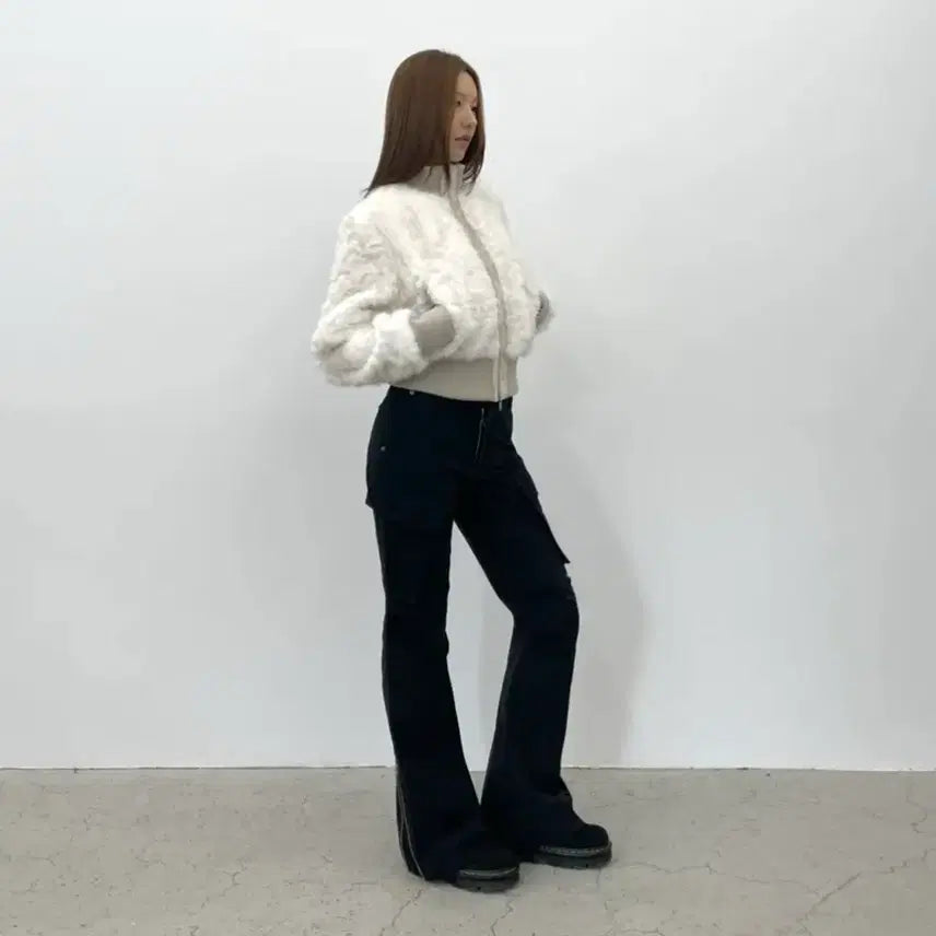 [BUNJANG] SANDRIC Bootcut Cargo Pants - Black / [M] 샌드릭 SANDRIC 부츠컷 카고 팬츠 블랙