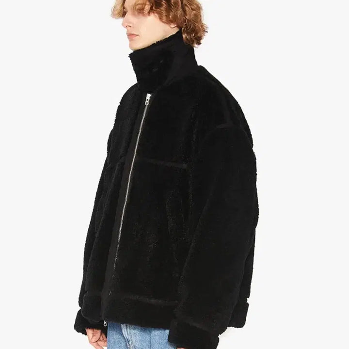 [BUNJANG] LIFUL Color Sherpa Fleece Zip-Up Jacket / 라이풀 칼라 쉐르파 플리스 집업 자켓 2사이즈