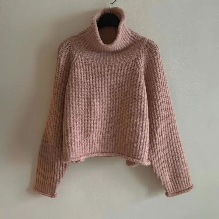 [BUNJANG] General Apparel Turtleneck Knit (Pink) / 터틀넥 니트 (핑크)