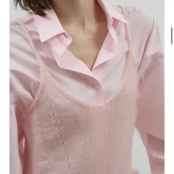 [BUNJANG] Poeto Light Signature Shirt (Pink) / 포에토 Light signiture shirts (pink)