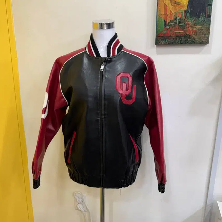 [BUNJANG] GIII Sports Oklahoma Sooners OU Varsity Jacket / GIII 정품 바시티 자켓/오클라호마 수너스 OU/NCAA 라이선스