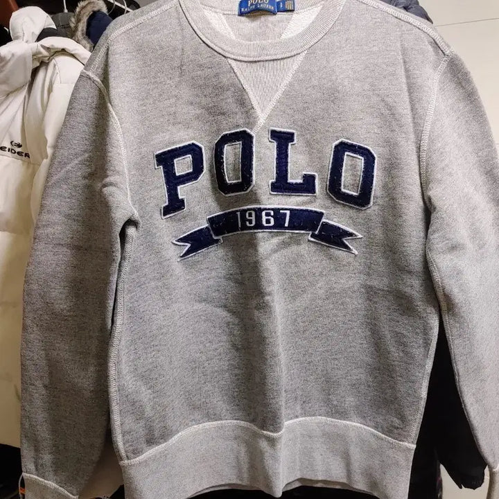 [BUNJANG] Polo Fleece Sweatshirt / 폴로 기모 맨투맨