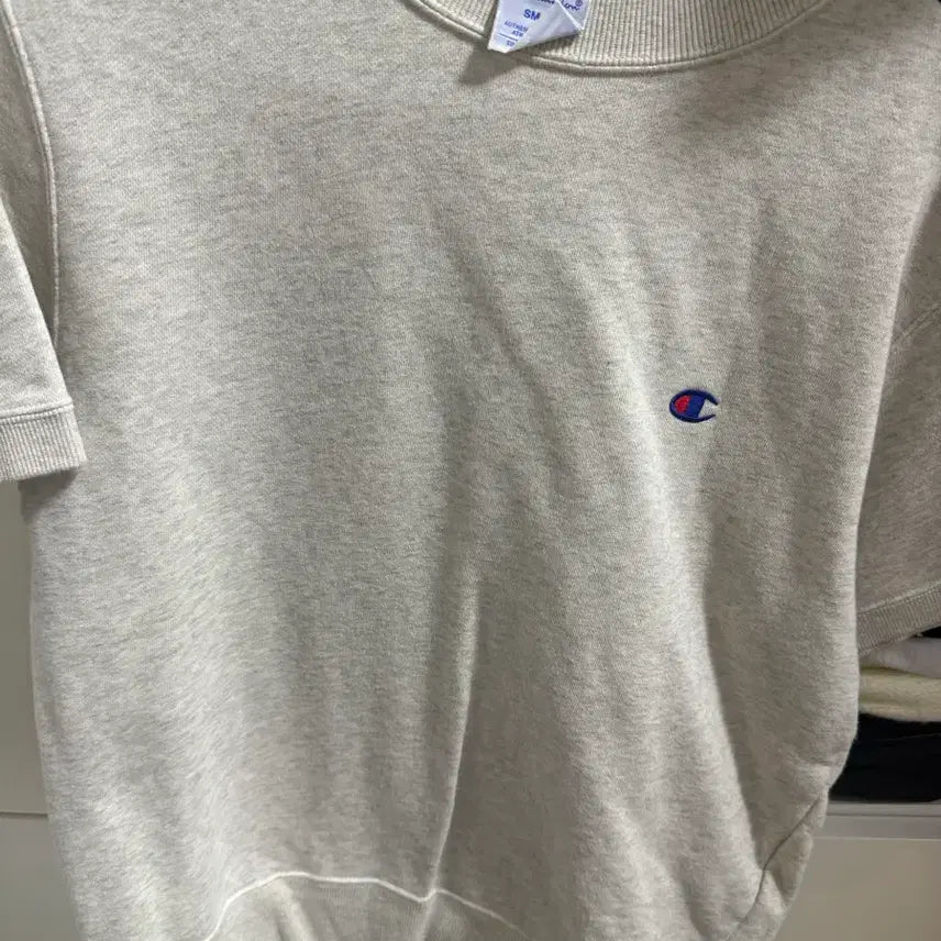 [BUNJANG] Champion Blue Label Crop Short Sleeve / 챔피온 블루라벨 크롭 반팔