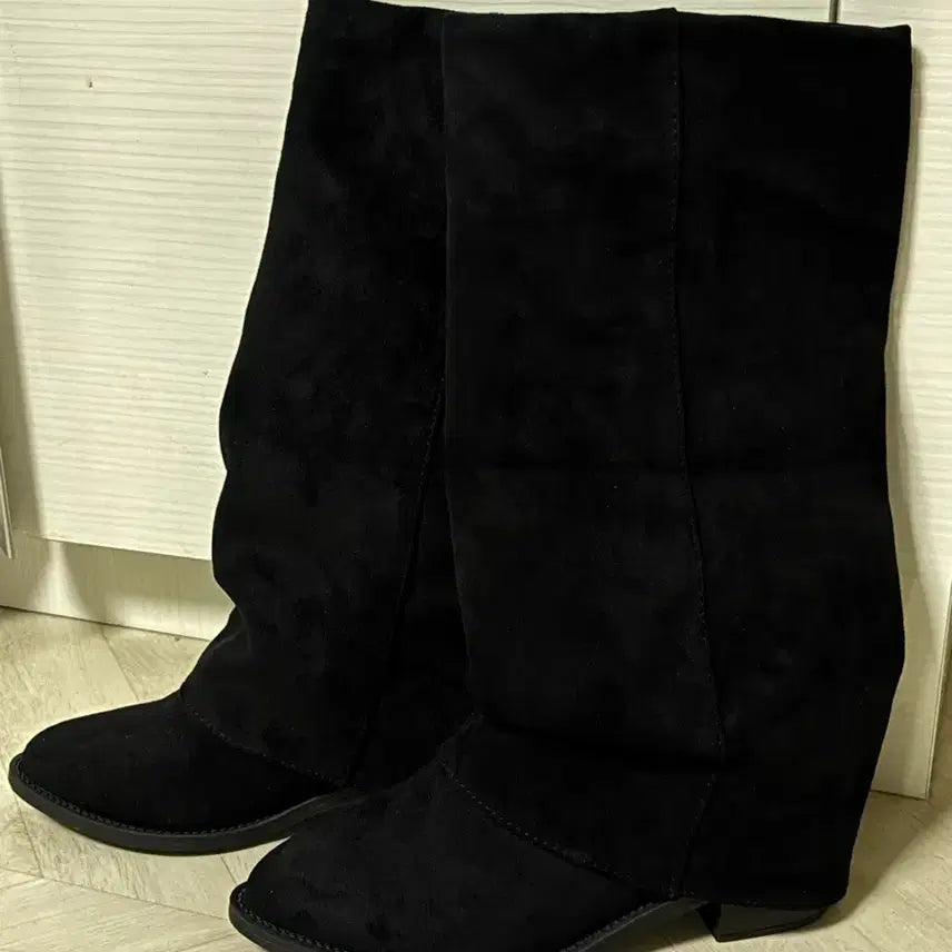 [BUNJANG] Suede Women's Long Boots 230 / <새상품> 스웨이드 여성 롱부츠 230
