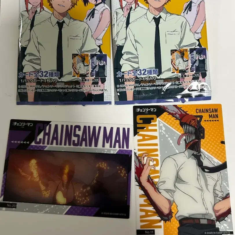 [BUNJANG] Chainsaw Man Clear Card Collection Set / 체인소맨 클리어 카드 컬렉션 세트