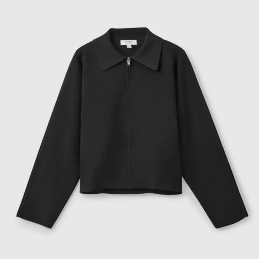 [BUNJANG] COS Cropped Knit Jacket (Black) / COS 코스 자켓 니트 크롭 (블랙)
