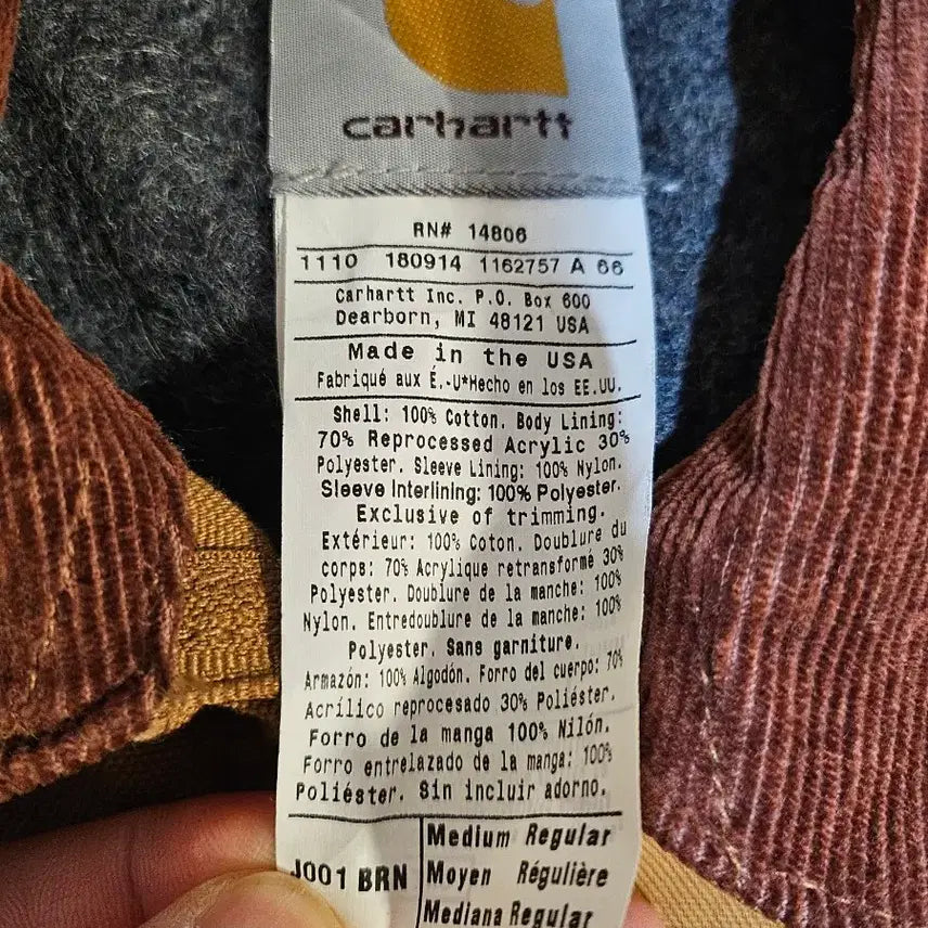 [BUNJANG] Carhartt Detroit J001 Brown Jacket / [M] 칼하트 디트로이트 j001 brn 상태 좋음