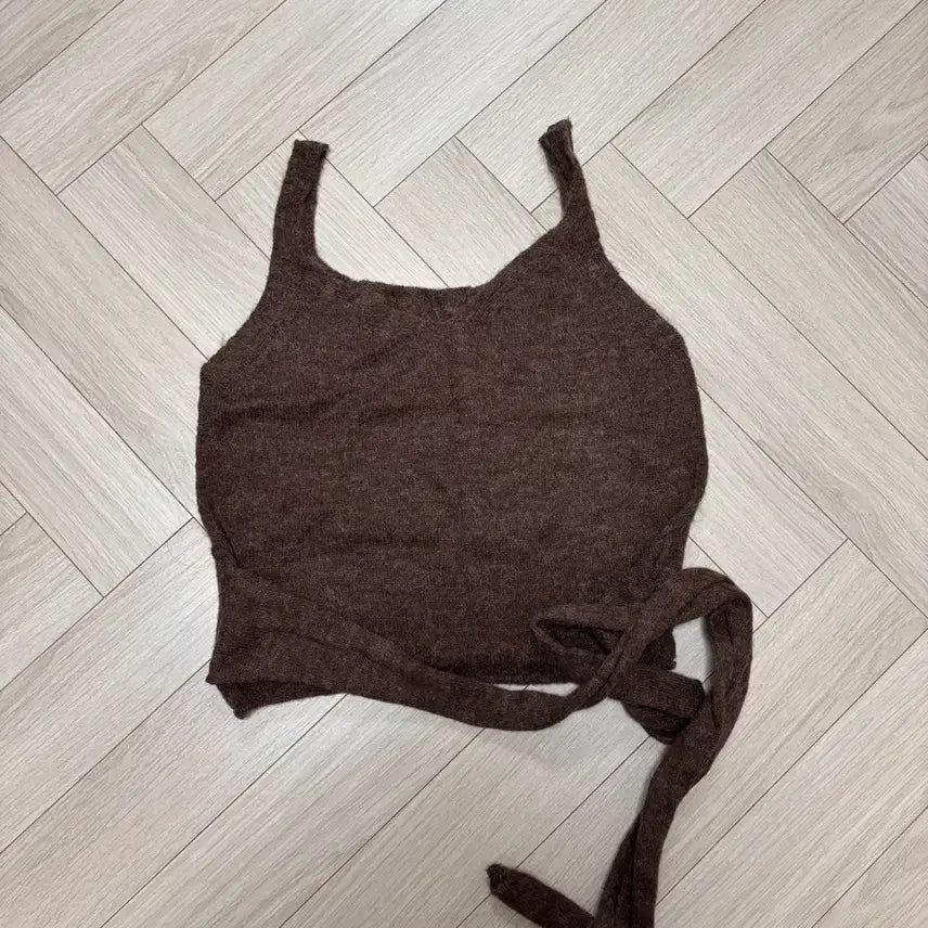 [BUNJANG] Alpaca Knit Bustier - New / 알파카 니트 뷔스티에 새상품