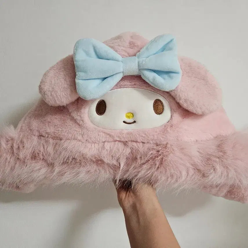 [SOLD OUT] (새상품) 산리오 마이멜로디 털모자 목도리 장갑 버킷햇