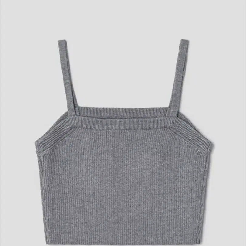 [BUNJANG] 8 Seconds Double Strap Knitted Bustier Top / 에잇세컨즈 더블 스트랩 니티드 뷔스티에 그레이s