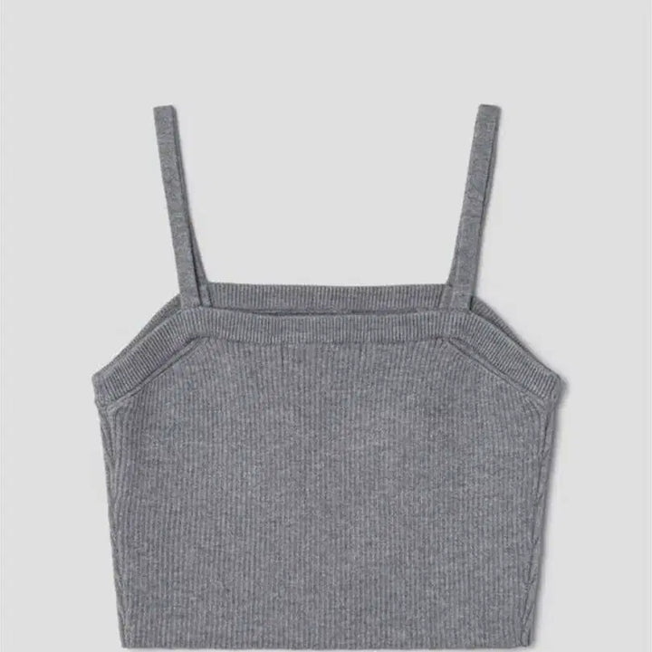 [BUNJANG] 8 Seconds Double Strap Knitted Bustier Top / 에잇세컨즈 더블 스트랩 니티드 뷔스티에 그레이s
