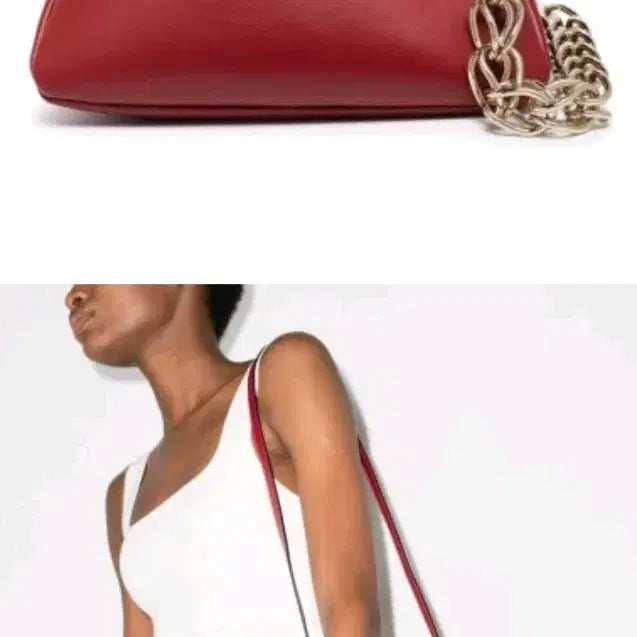 [BUNJANG] Chloé Chain Burgundy Shoulder Bag / 클로에 체인백 버건디 숄더백