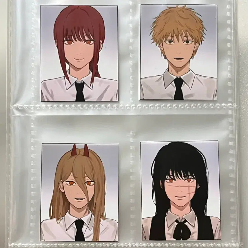 [BUNJANG] Chainsaw Man Character Photocard Set / 체인소맨 캐릭터 포토카드 4종 세트