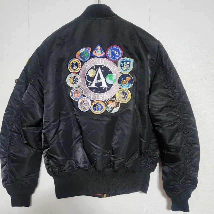 [BUNJANG] Alpha Industries NASA Reversible Bomber Jacket Black / 알파인더스트리 NASA 양면 항공 점퍼 블랙