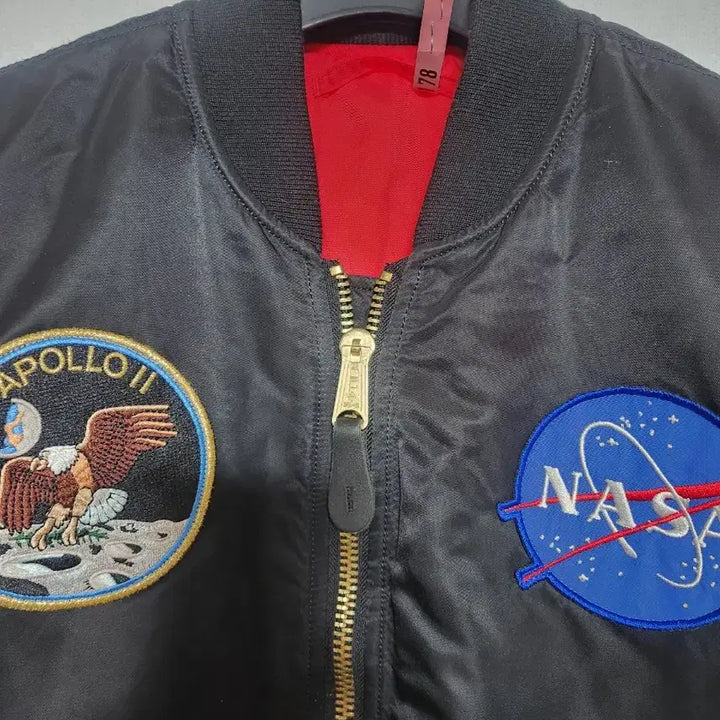 [BUNJANG] Alpha Industries NASA Reversible Bomber Jacket Black / 알파인더스트리 NASA 양면 항공 점퍼 블랙