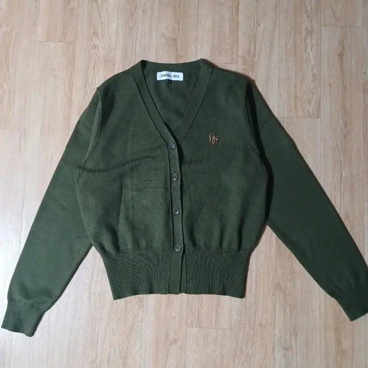 [BUNJANG] General Idea Essential Cardigan Khaki S / 제너럴아이디어 에센셜 가디건 카키 S