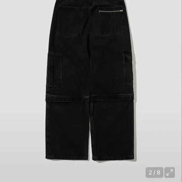 [BUNJANG] Intempo Mood Engineer Cargo Pants Washed Black / (L) 인템포무드 엔지니어 카고 디테일 팬츠 워시드 블랙