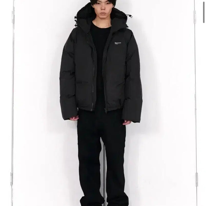 [BUNJANG] M Plastic Product Oversized Hood Padded Black / M)플라스틱프로덕트 오버사이즈 후드 패딩 블랙