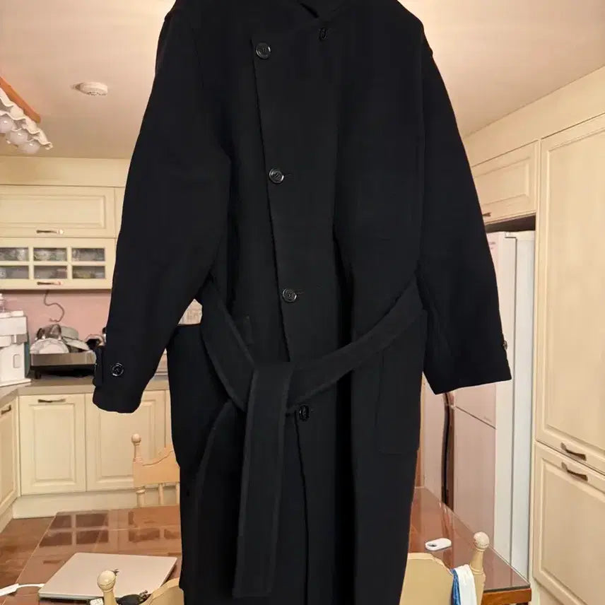 [BUNJANG] Lemaire 25AW Wrap Coat Black / 르메르 25AW 랩코트 블랙