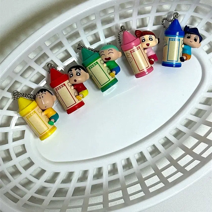 [BUNJANG] Crayon Shin-chan Swing Keychain Set / [덤맛집] 반다이 짱구는 못말려 스윙 크레파스 키링 가챠 세트