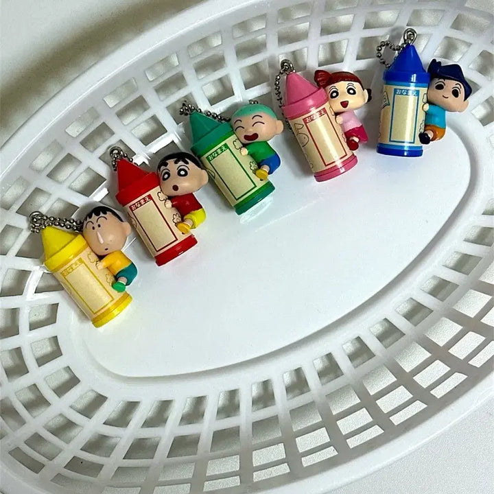 [BUNJANG] Crayon Shin-chan Swing Keychain Set / [덤맛집] 반다이 짱구는 못말려 스윙 크레파스 키링 가챠 세트