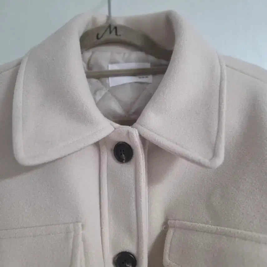[BUNJANG] Beige Belted Short Jacket (Big Size) - Women&