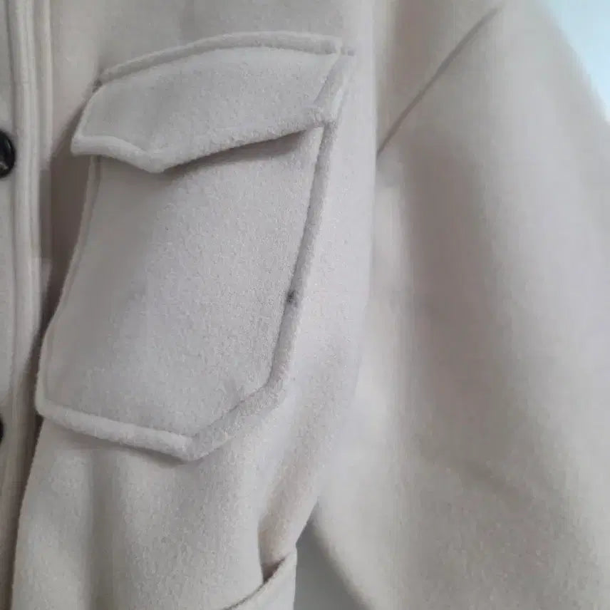 [BUNJANG] Beige Belted Short Jacket (Big Size) - Women&